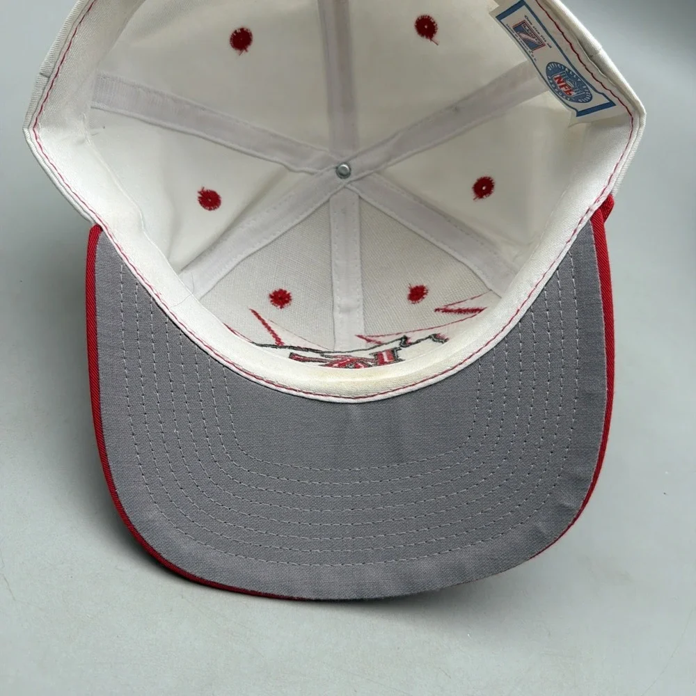 Vintage 90's NFL Kansas City Chiefs Sharktooth Design KC Snap back Hat Cap